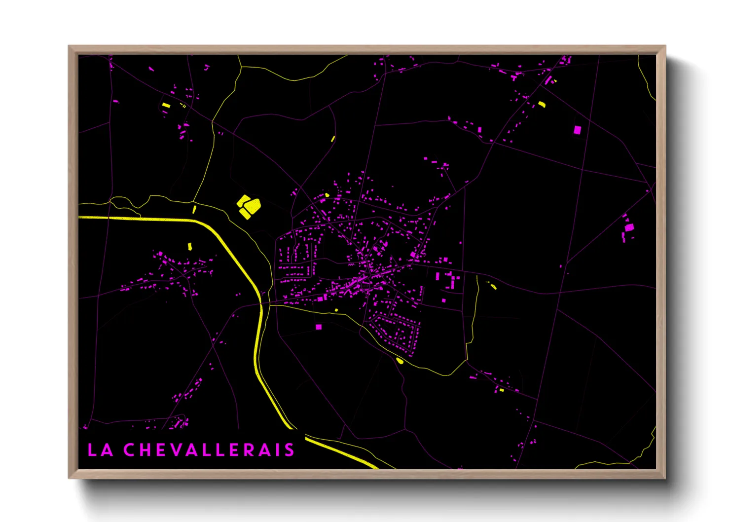 Une affiche de carte sur La Chevallerais