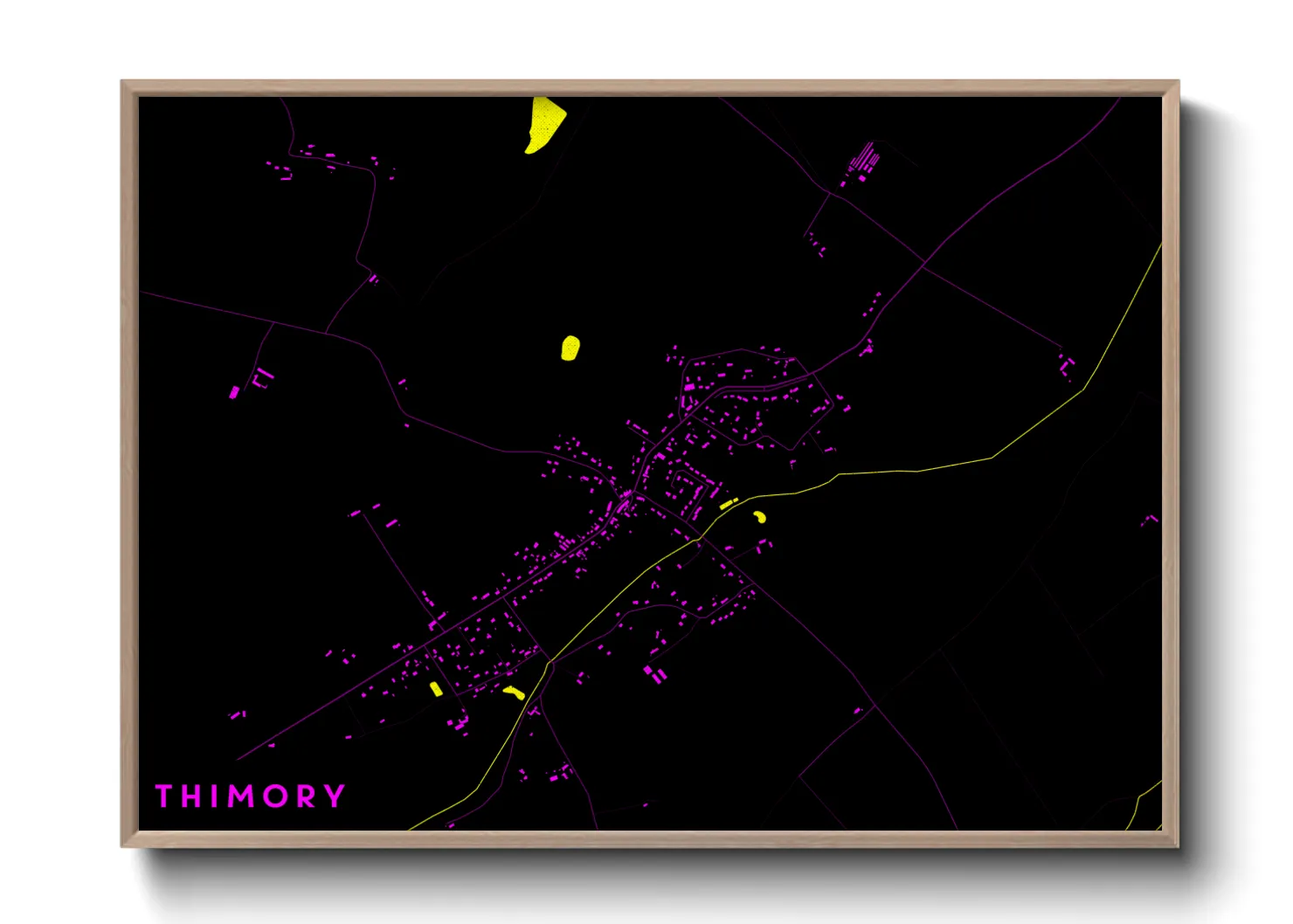 Une affiche de carte sur Thimory