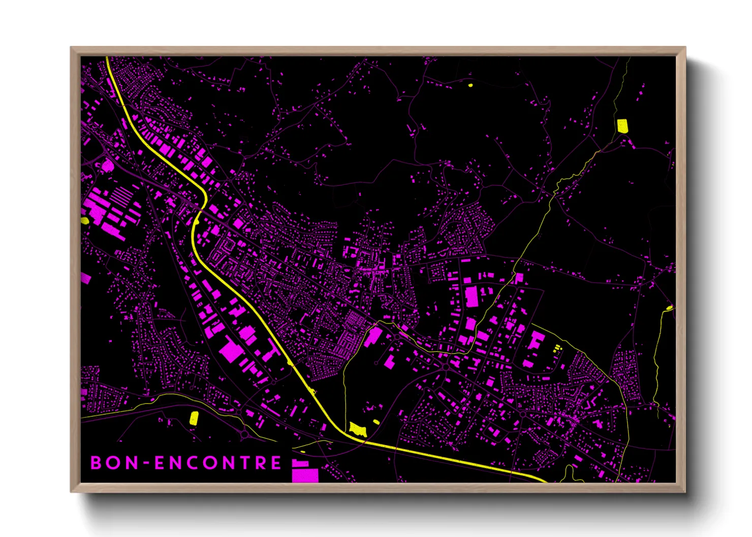 Une affiche de carte sur Bon-Encontre