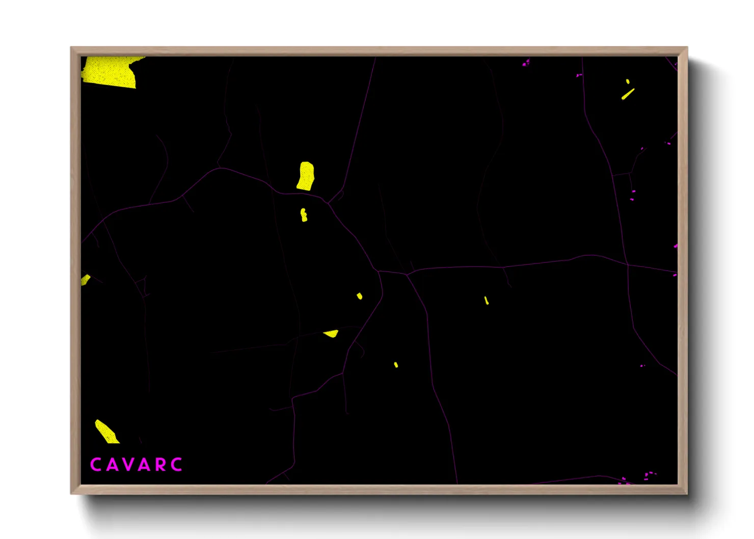 Une affiche de carte sur Cavarc