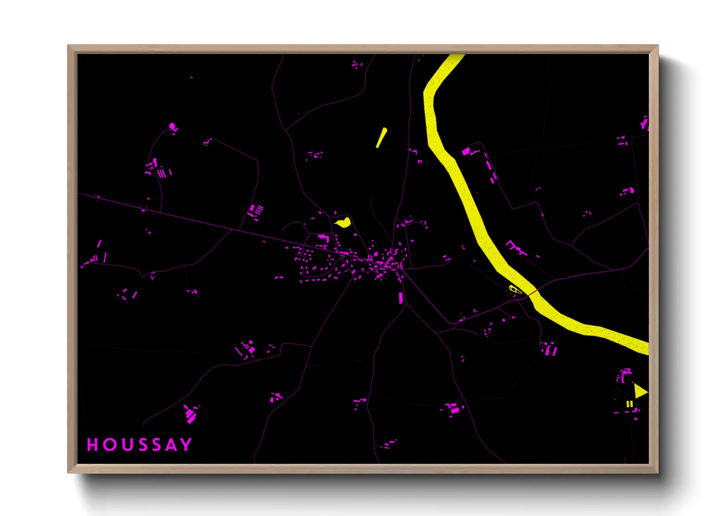 Une affiche de carte sur Houssay