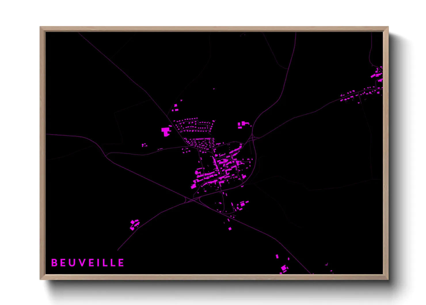 Une affiche de carte sur Beuveille