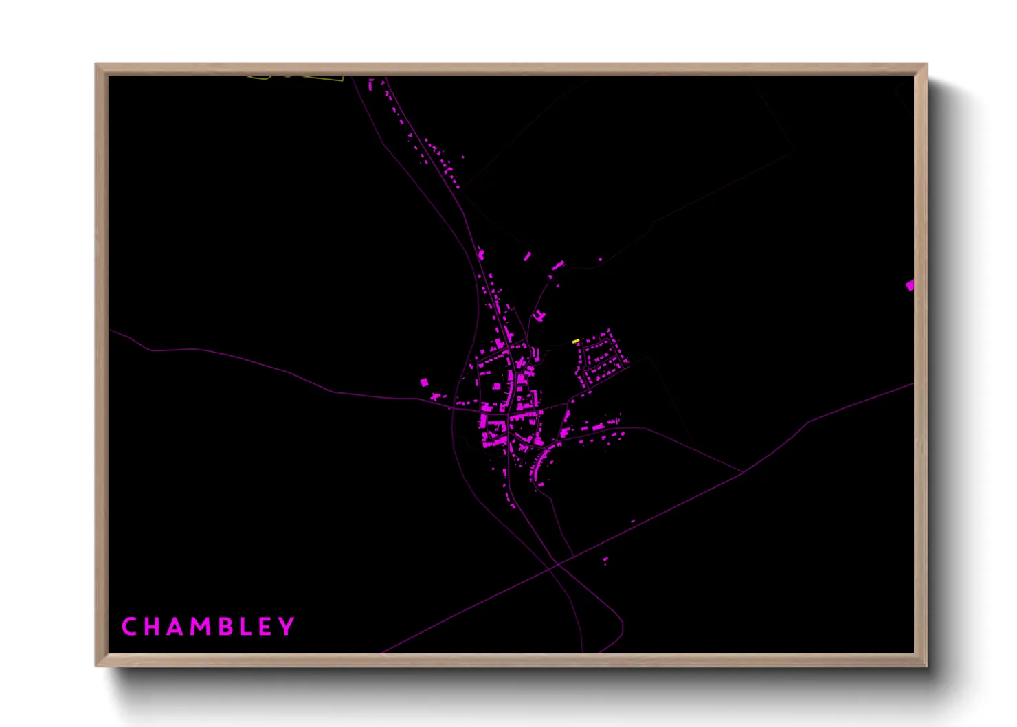 Une affiche de carte sur Chambley