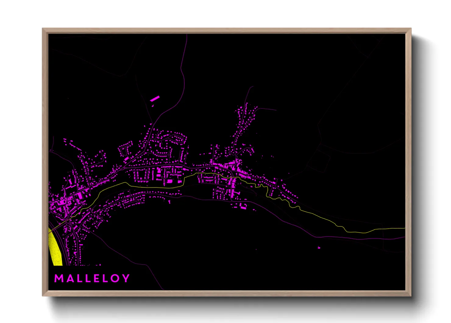 Une affiche de carte sur Malleloy