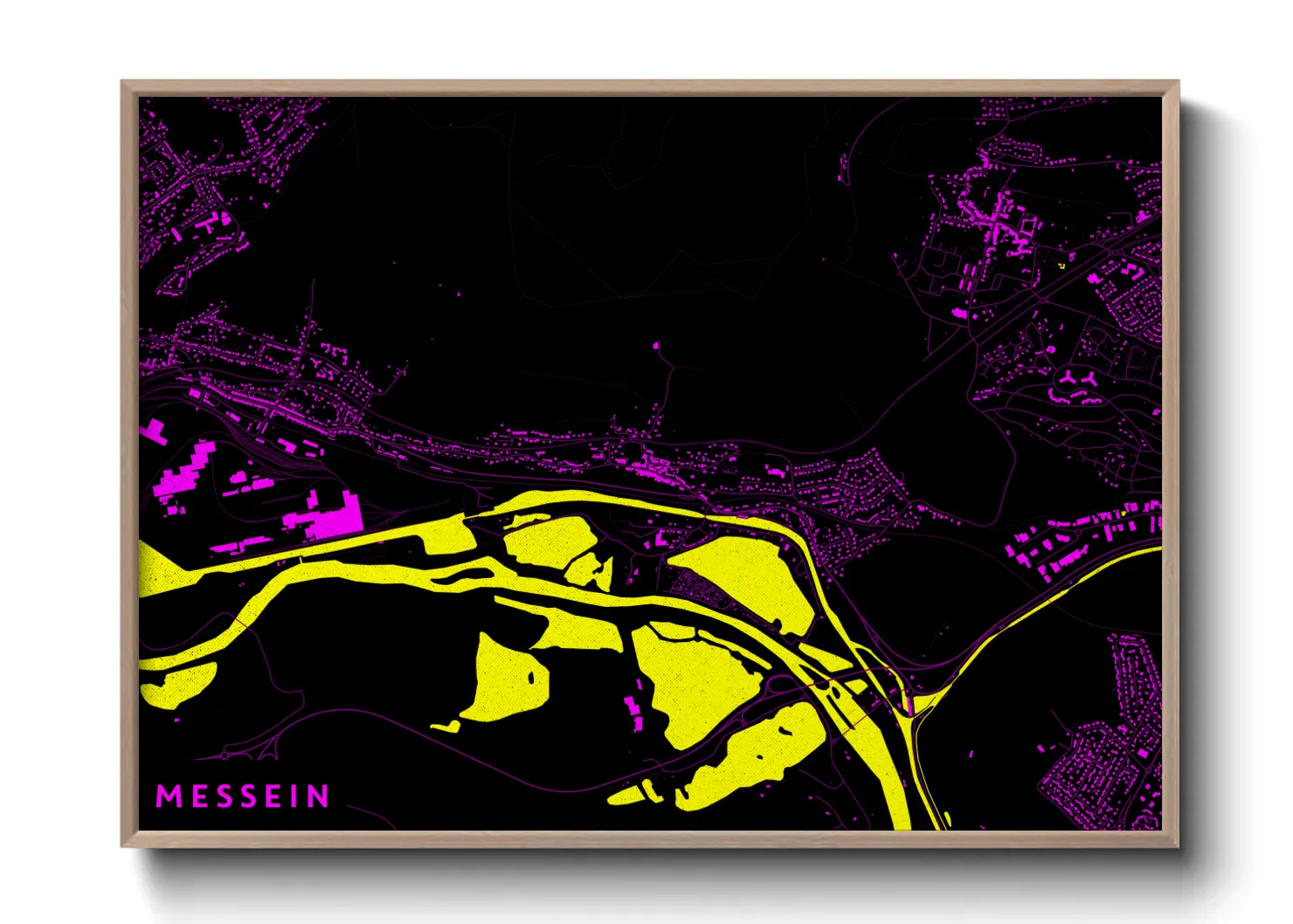 Une affiche de carte sur Messein