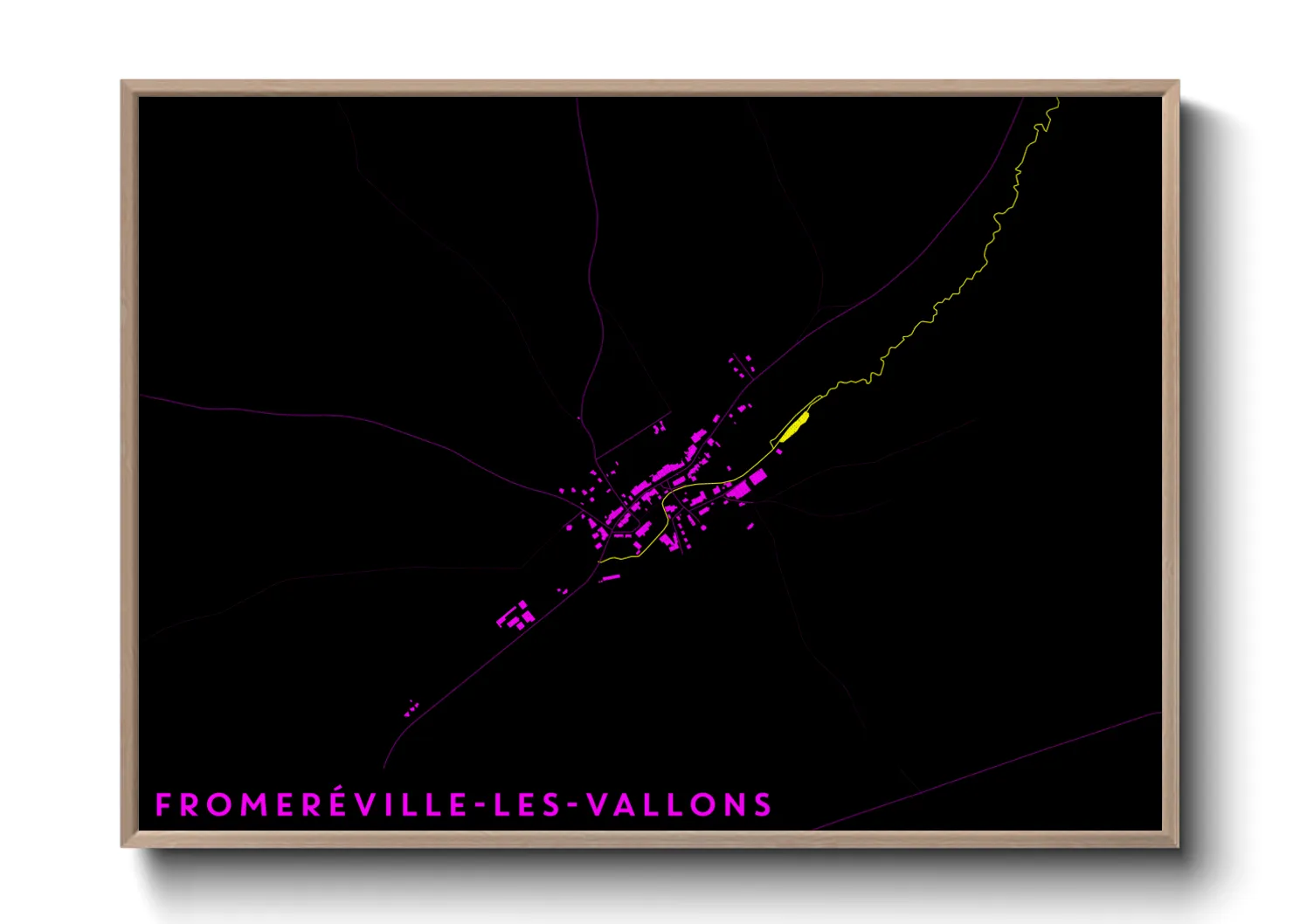 Une affiche de carte sur Fromeréville-les-Vallons
