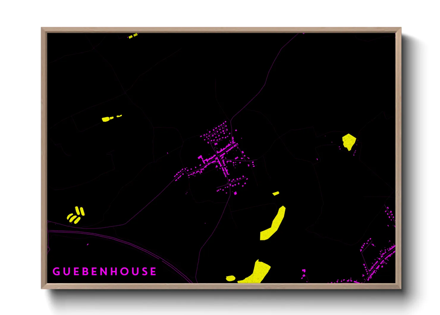 Une affiche de carte sur Guebenhouse