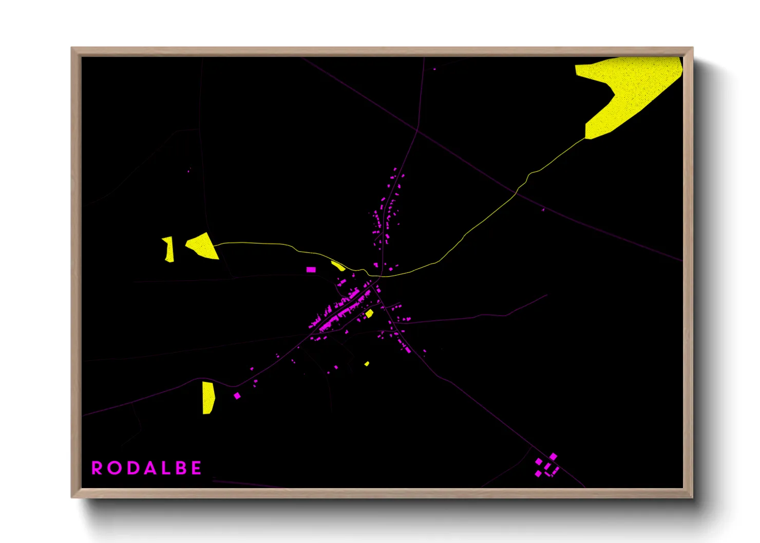 Une affiche de carte sur Rodalbe