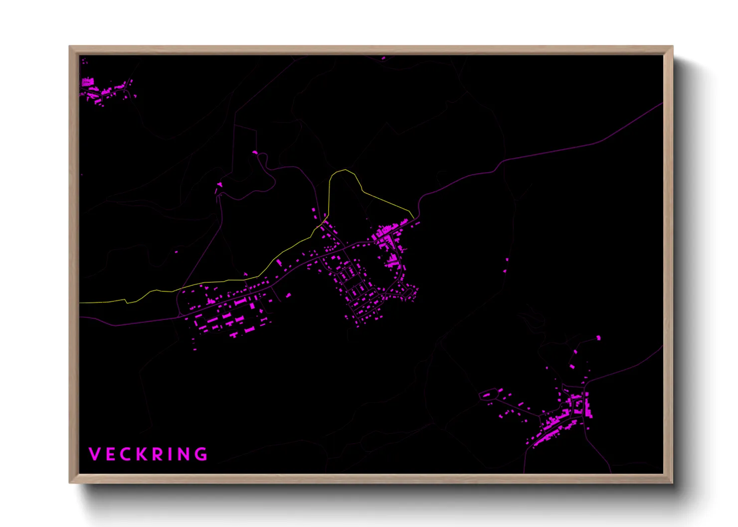 Une affiche de carte sur Veckring