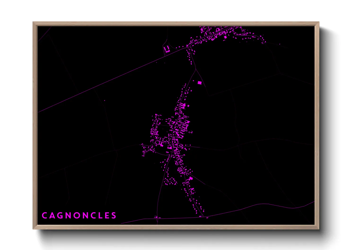 Une affiche de carte sur Cagnoncles
