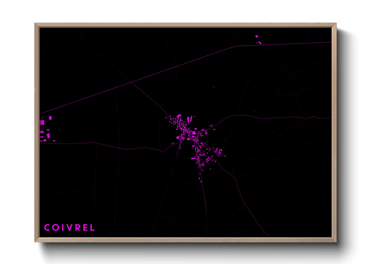 Une affiche de carte sur Coivrel