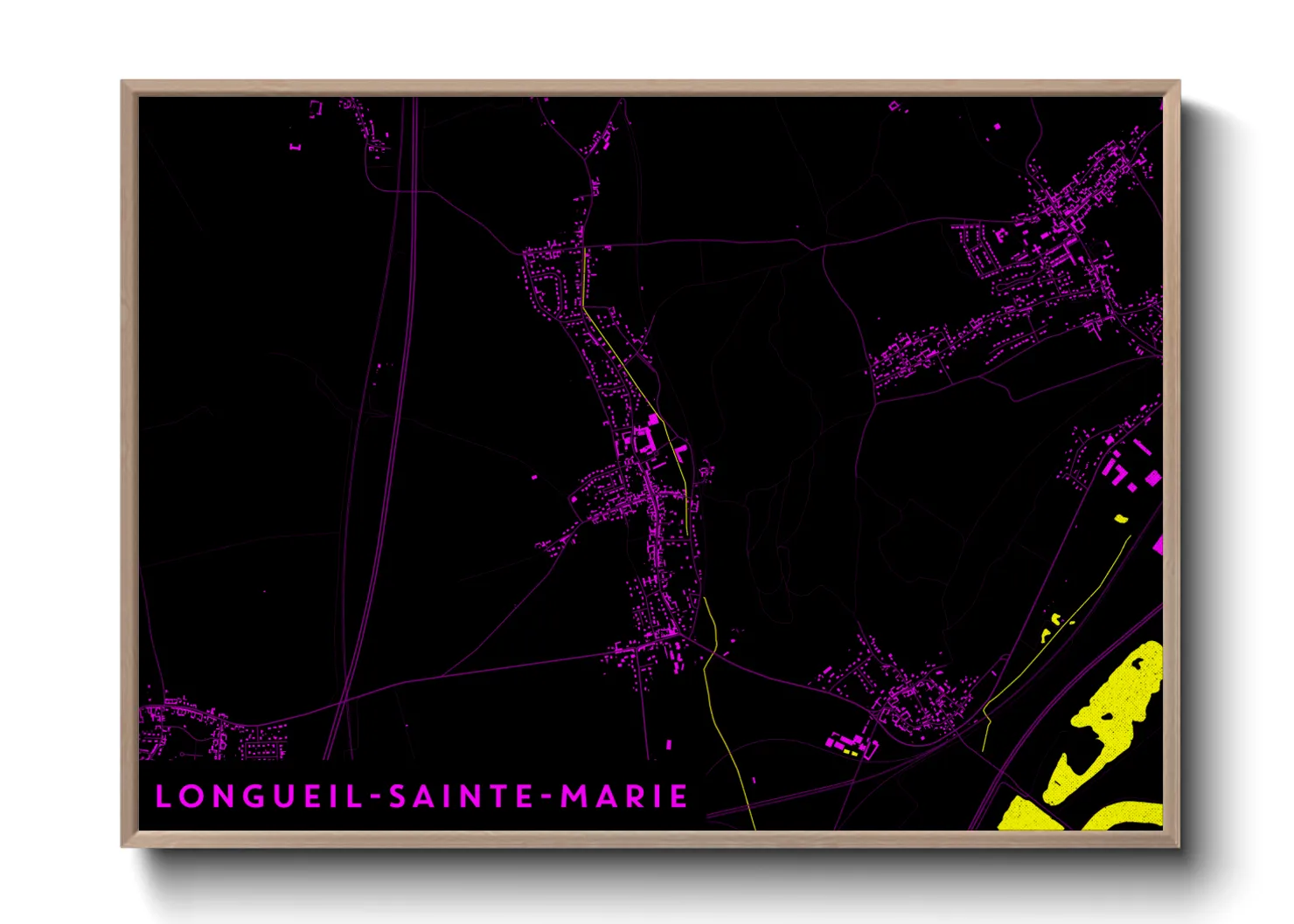 Une affiche de carte sur Longueil-Sainte-Marie
