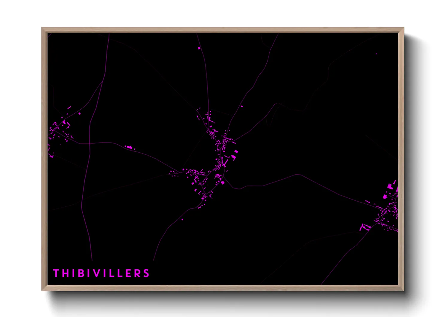 Une affiche de carte sur Thibivillers
