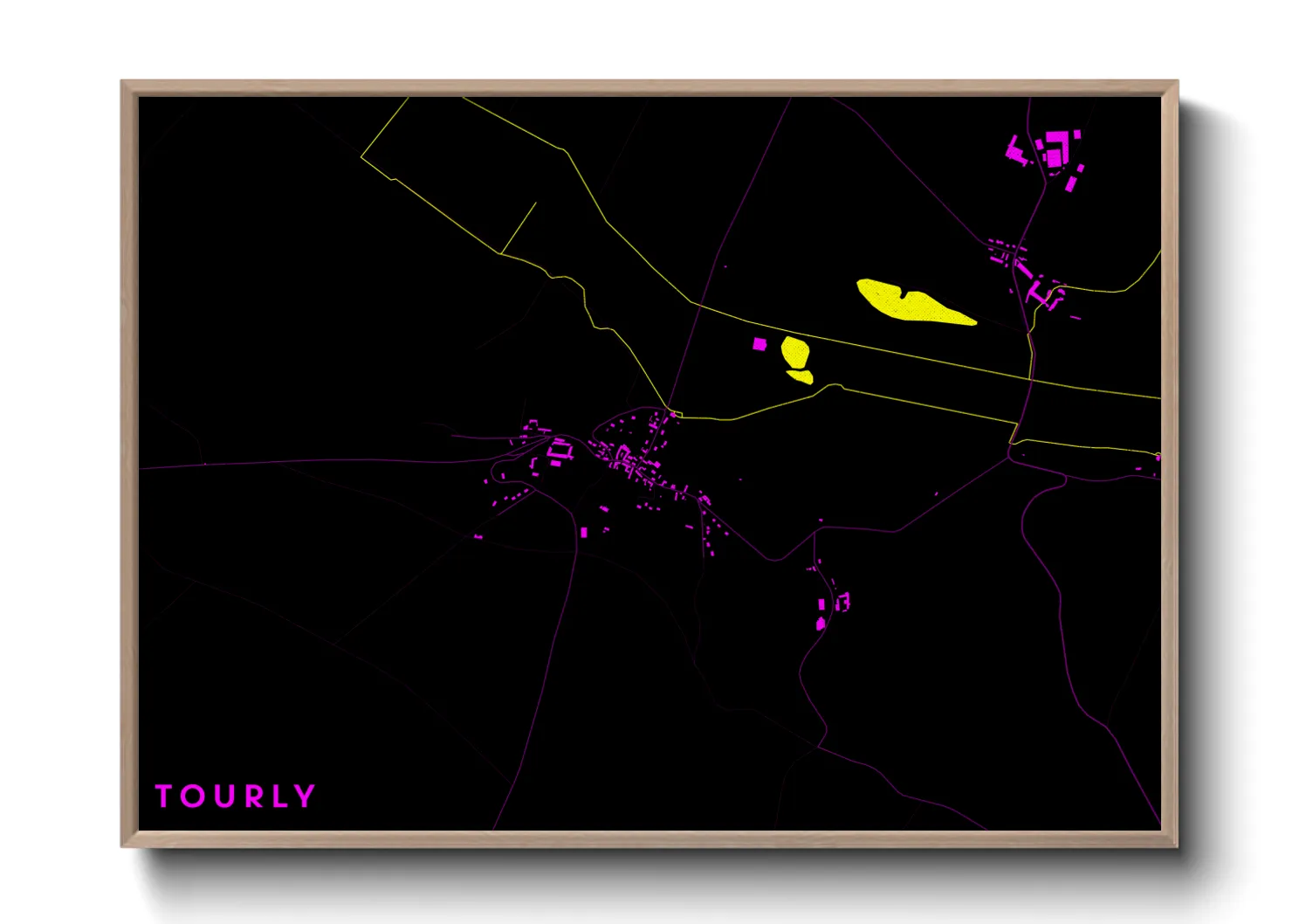 Une affiche de carte sur Tourly