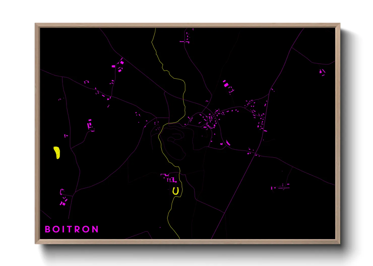 Une affiche de carte sur Boitron