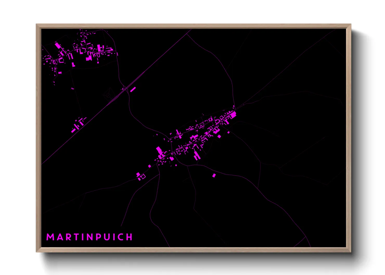 Une affiche de carte sur Martinpuich