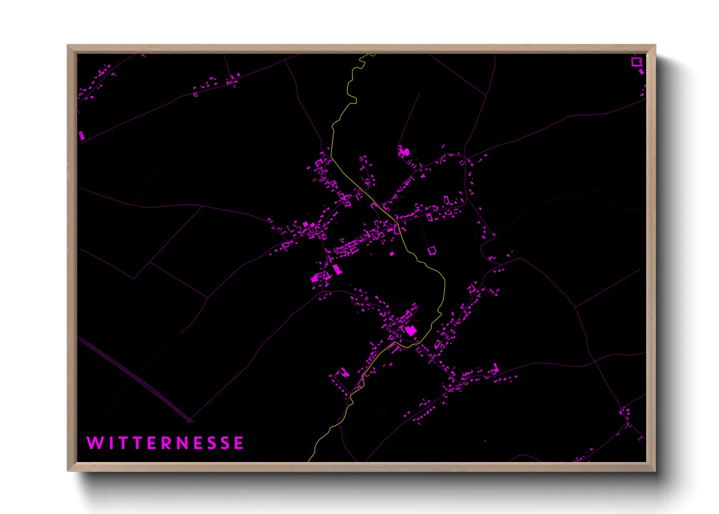 Une affiche de carte sur Witternesse