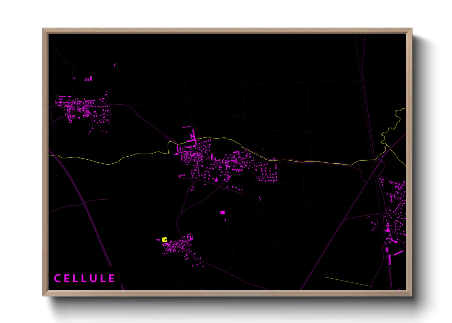 Une affiche de carte sur Cellule