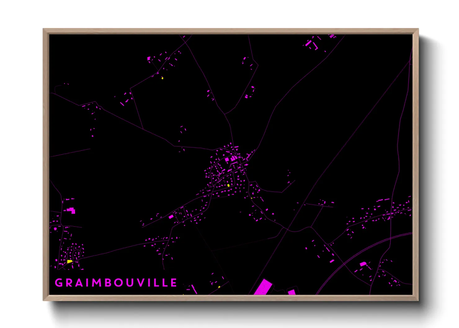 Une affiche de carte sur Graimbouville