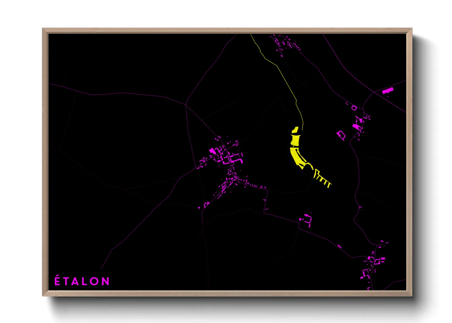 Une affiche de carte sur Étalon
