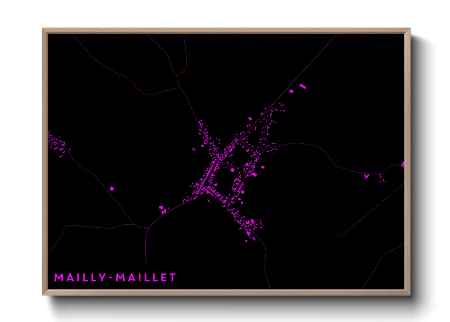 Une affiche de carte sur Mailly-Maillet