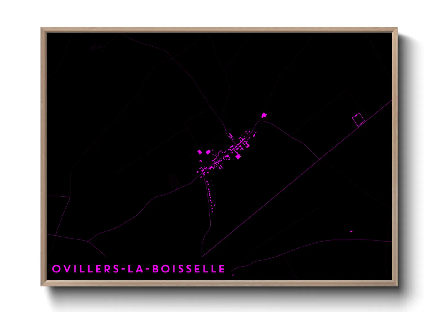 Une affiche de carte sur Ovillers-la-Boisselle
