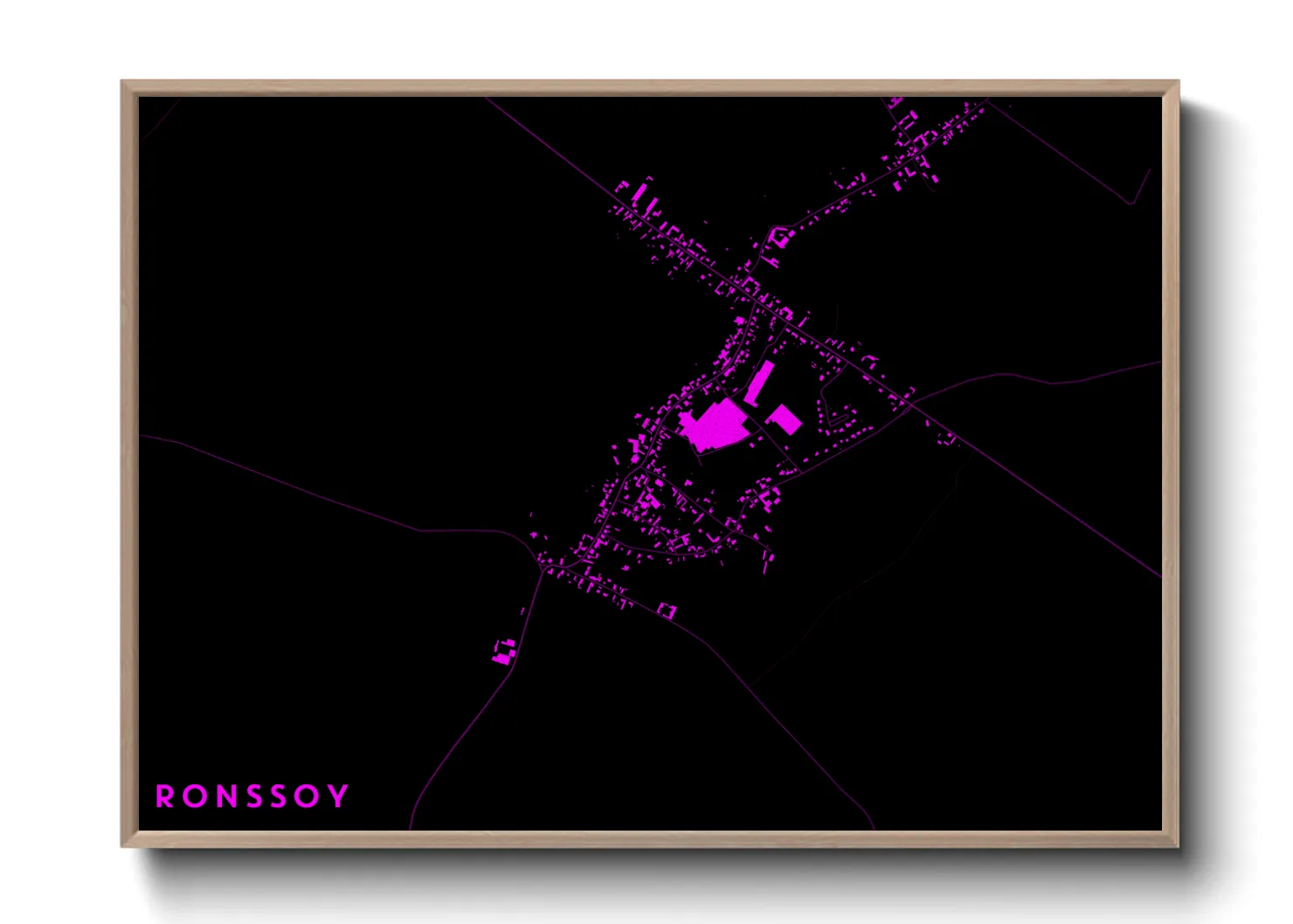 Une affiche de carte sur Ronssoy