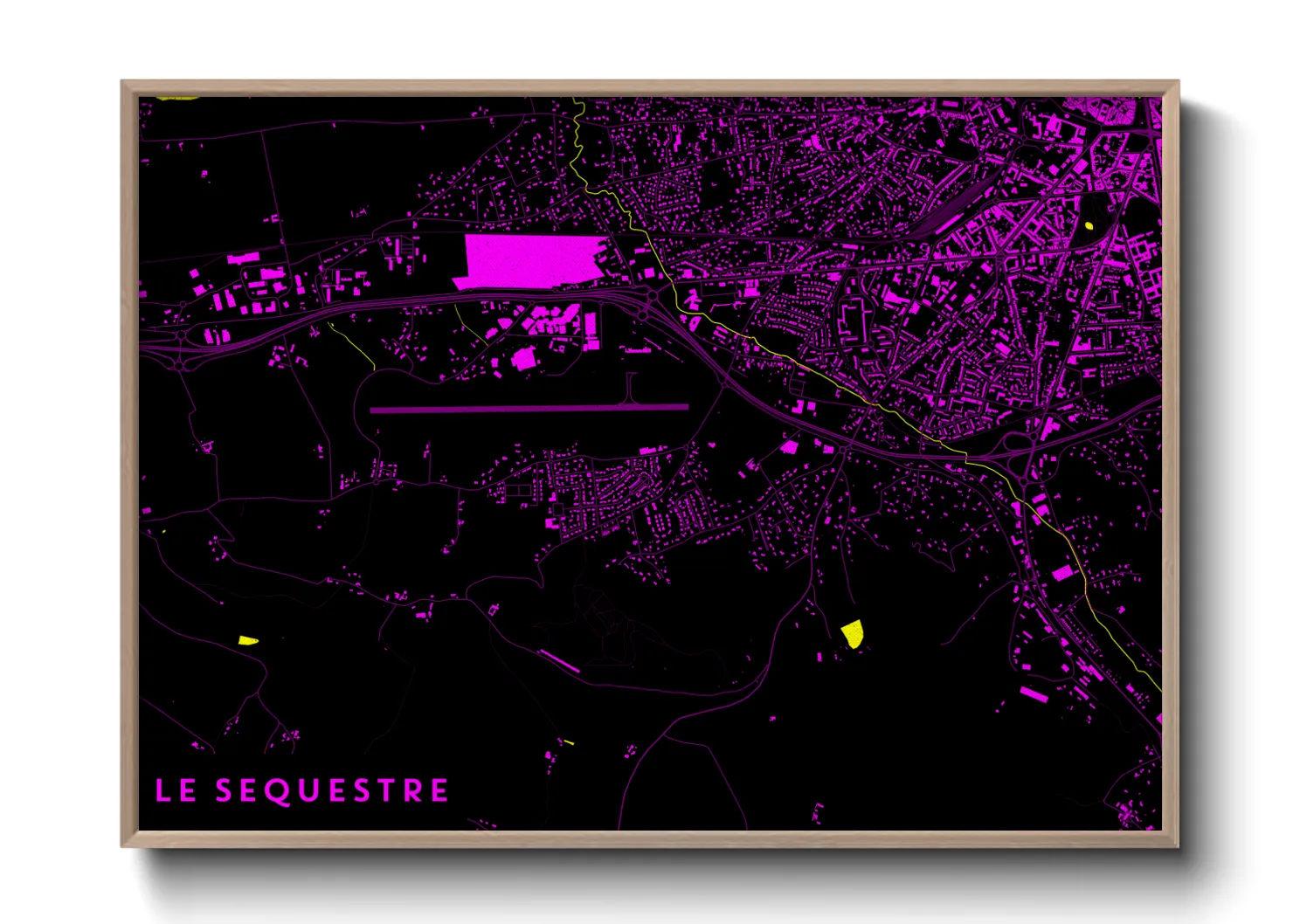 Une affiche de carte sur Le Sequestre