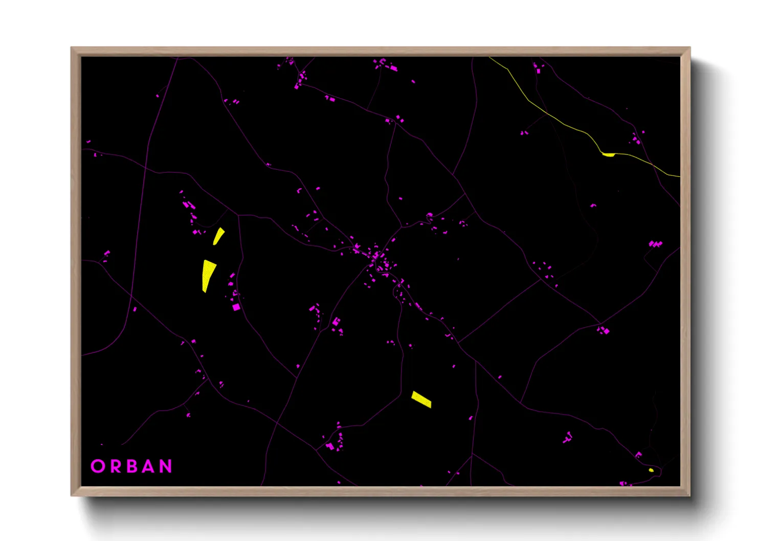 Une affiche de carte sur Orban