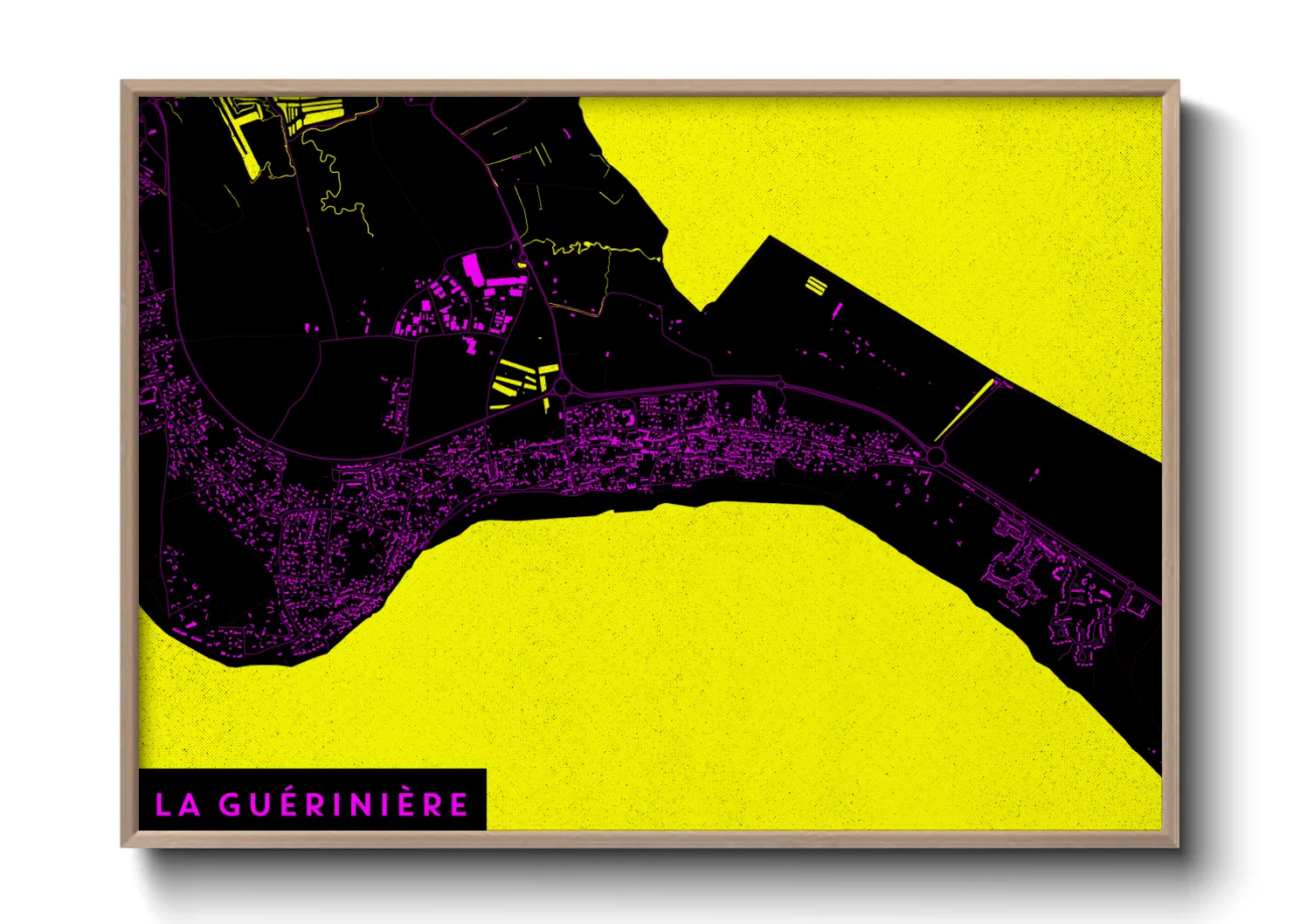 Une affiche de carte sur La Guérinière