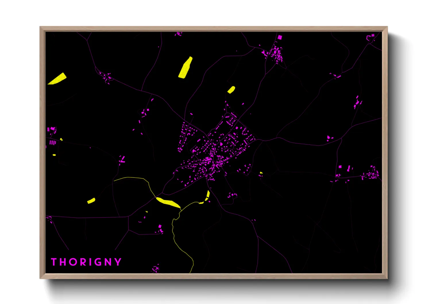 Une affiche de carte sur Thorigny