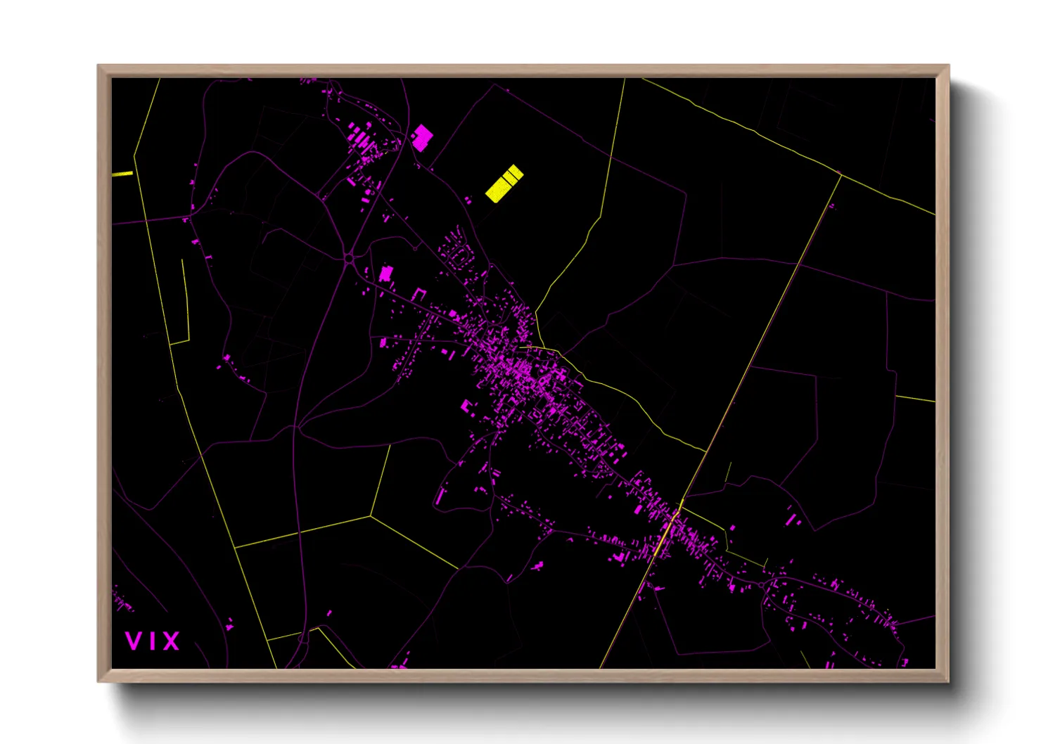 Une affiche de carte sur Vix