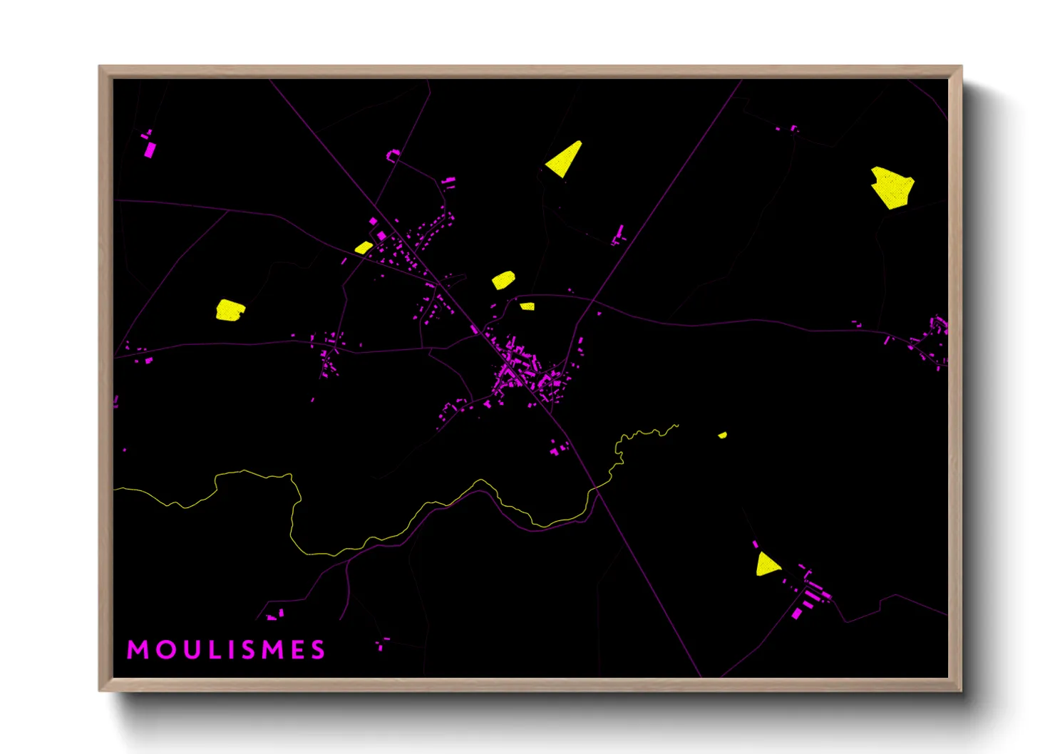 Une affiche de carte sur Moulismes