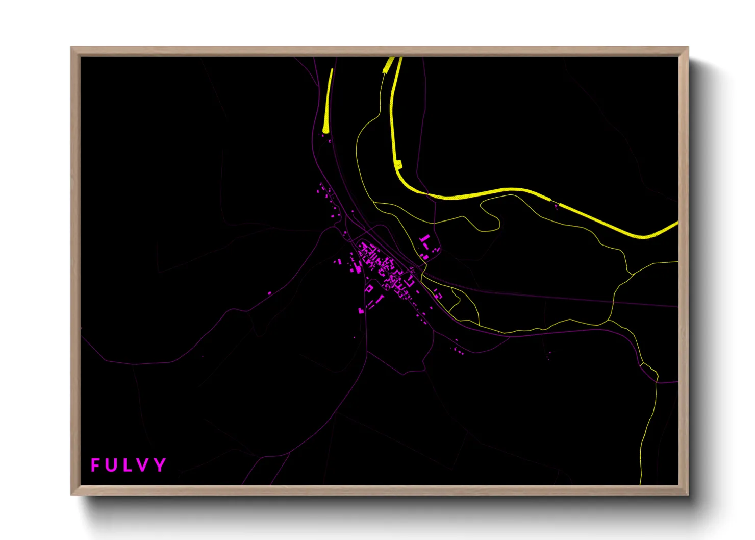 Une affiche de carte sur Fulvy