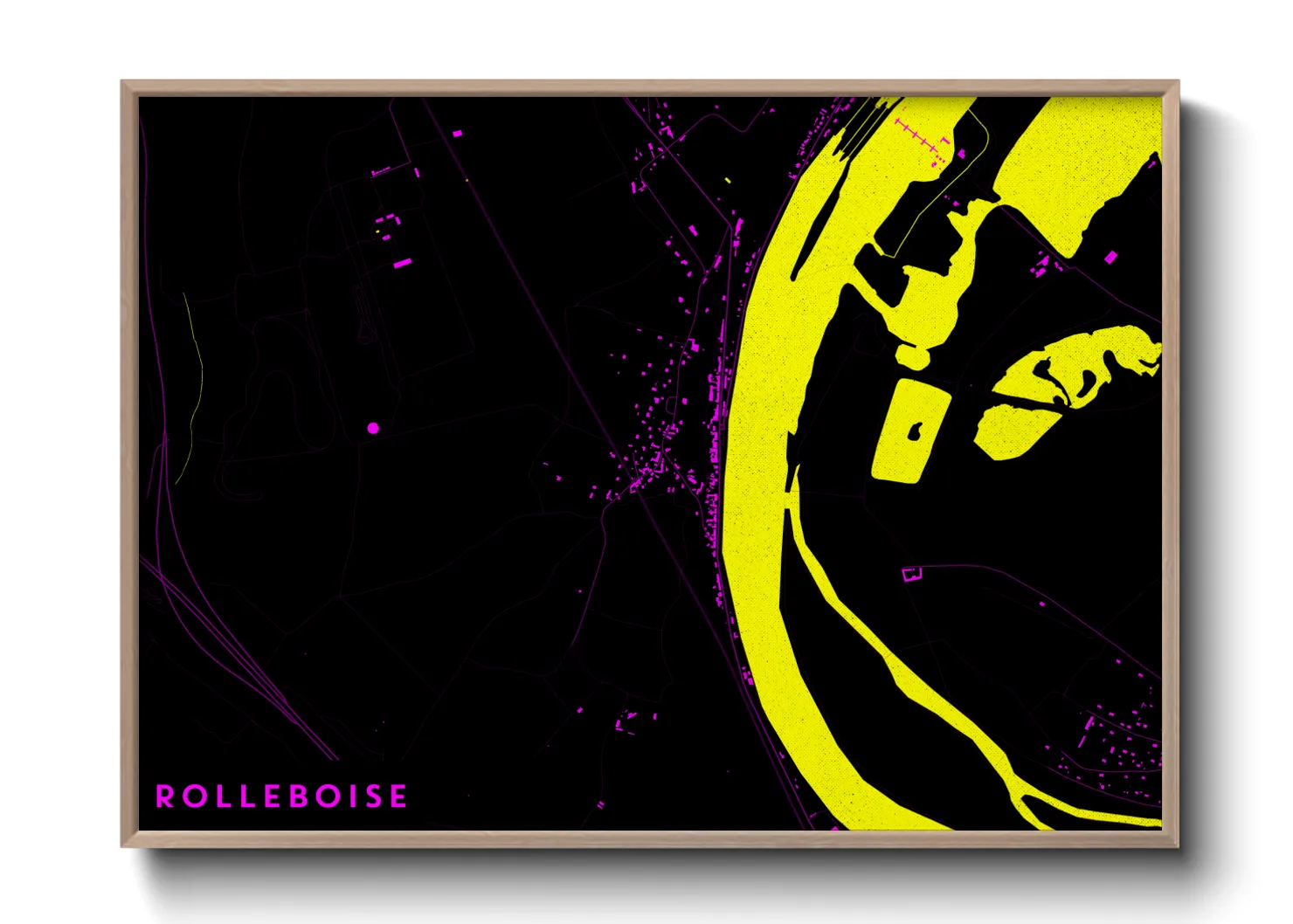 Une affiche de carte sur Rolleboise