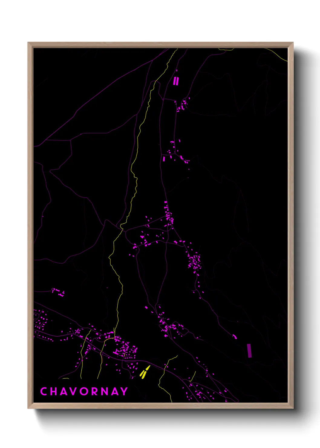 Une affiche de carte sur Chavornay