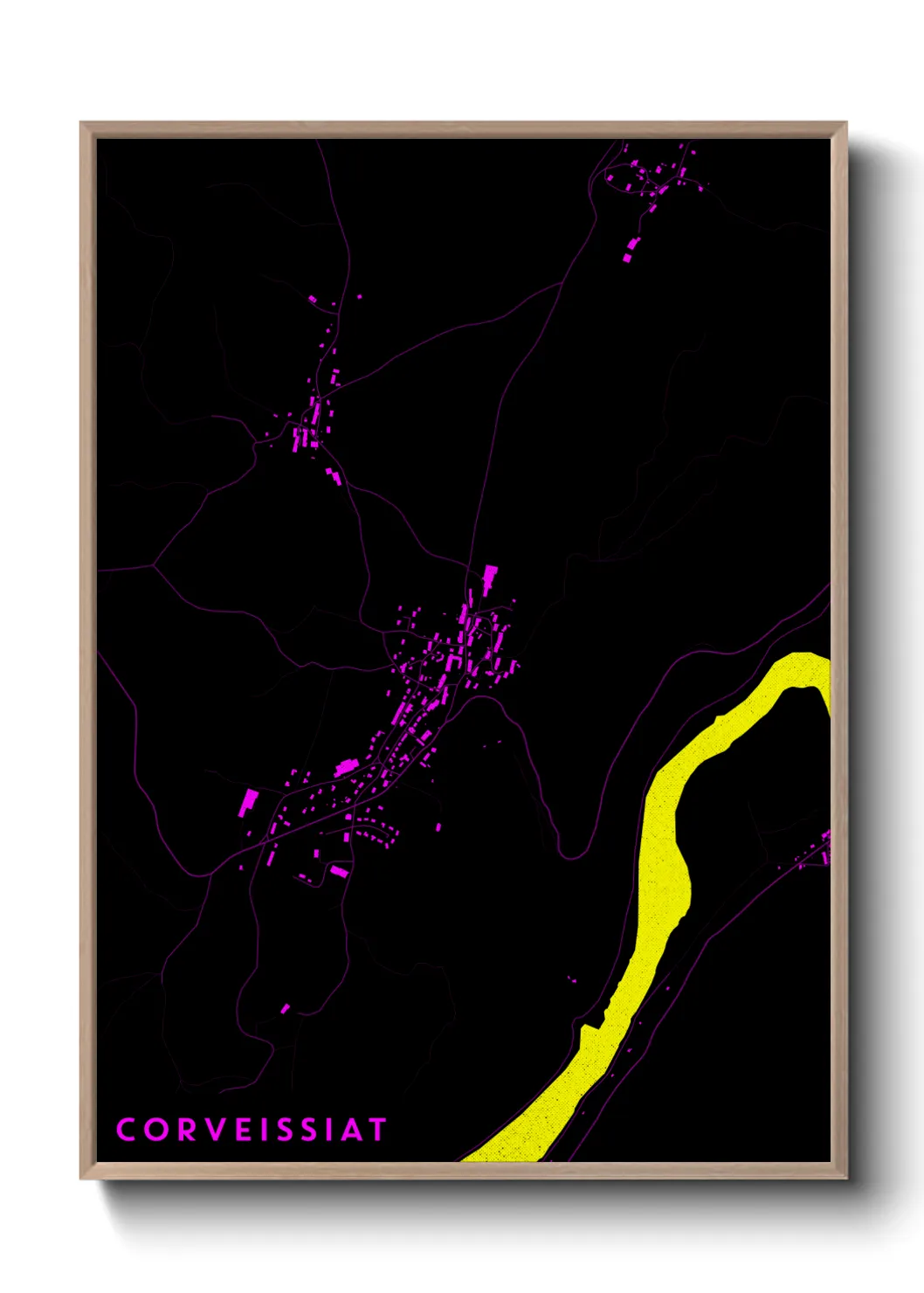 Un poster carteCorveissiat
