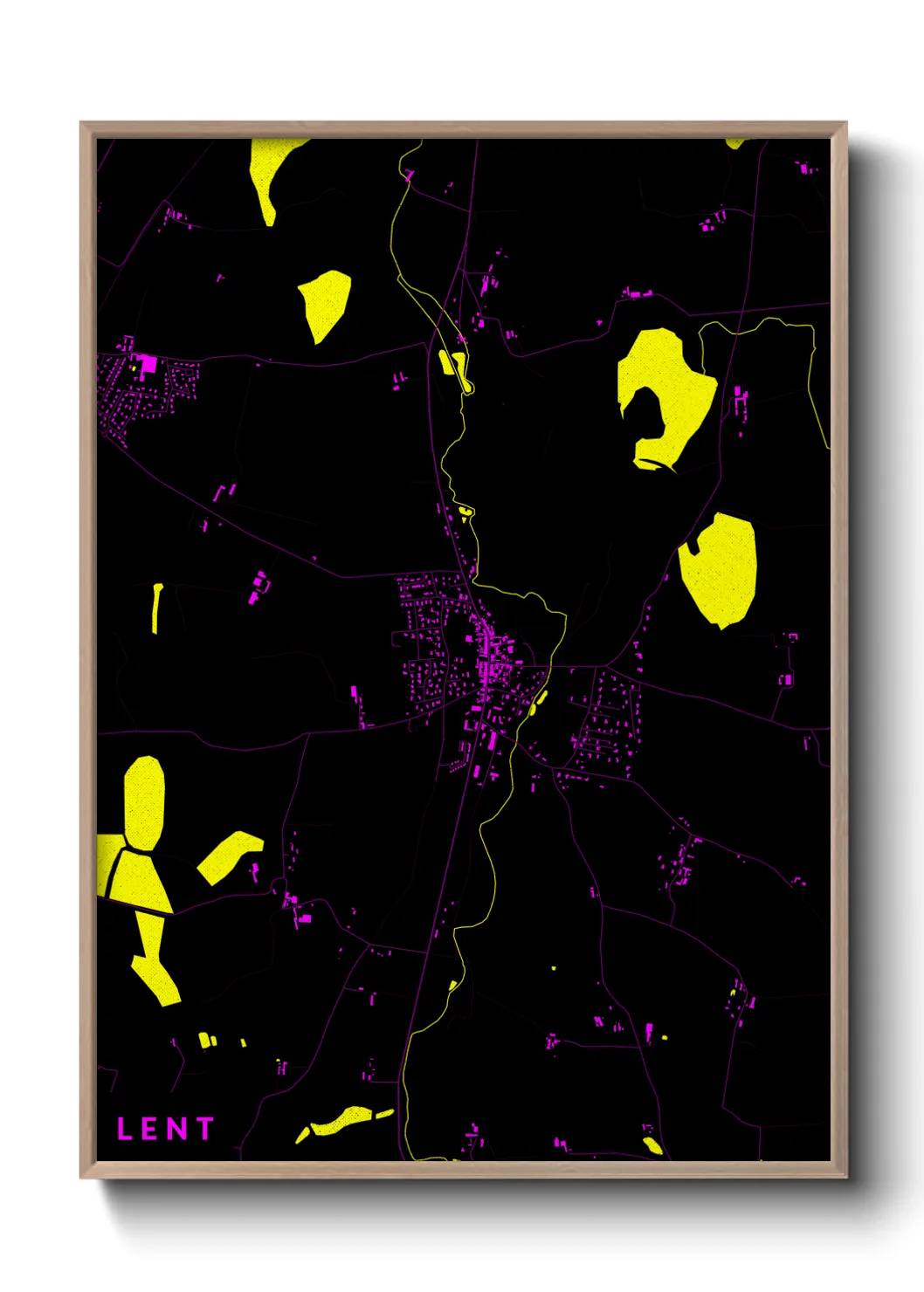 Une affiche de carte sur Lent