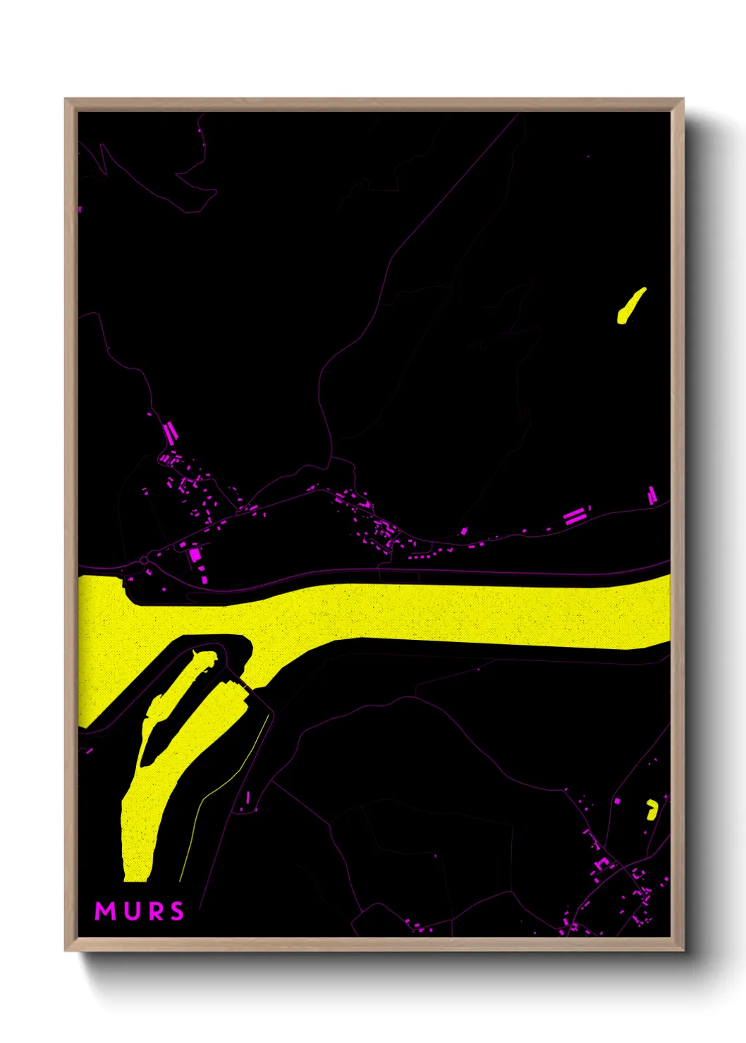 Une affiche de carte sur Murs