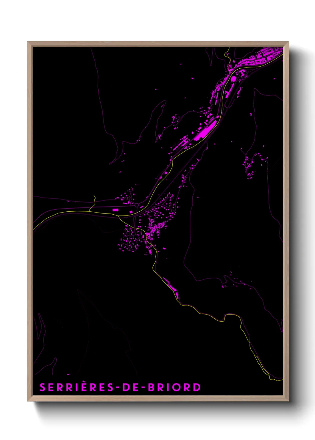 Un poster carteSerrières-de-Briord