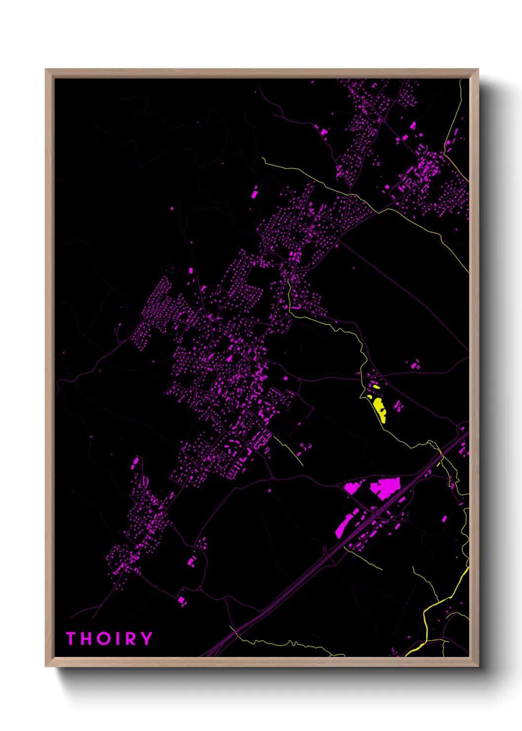 Une affiche de carte sur Thoiry
