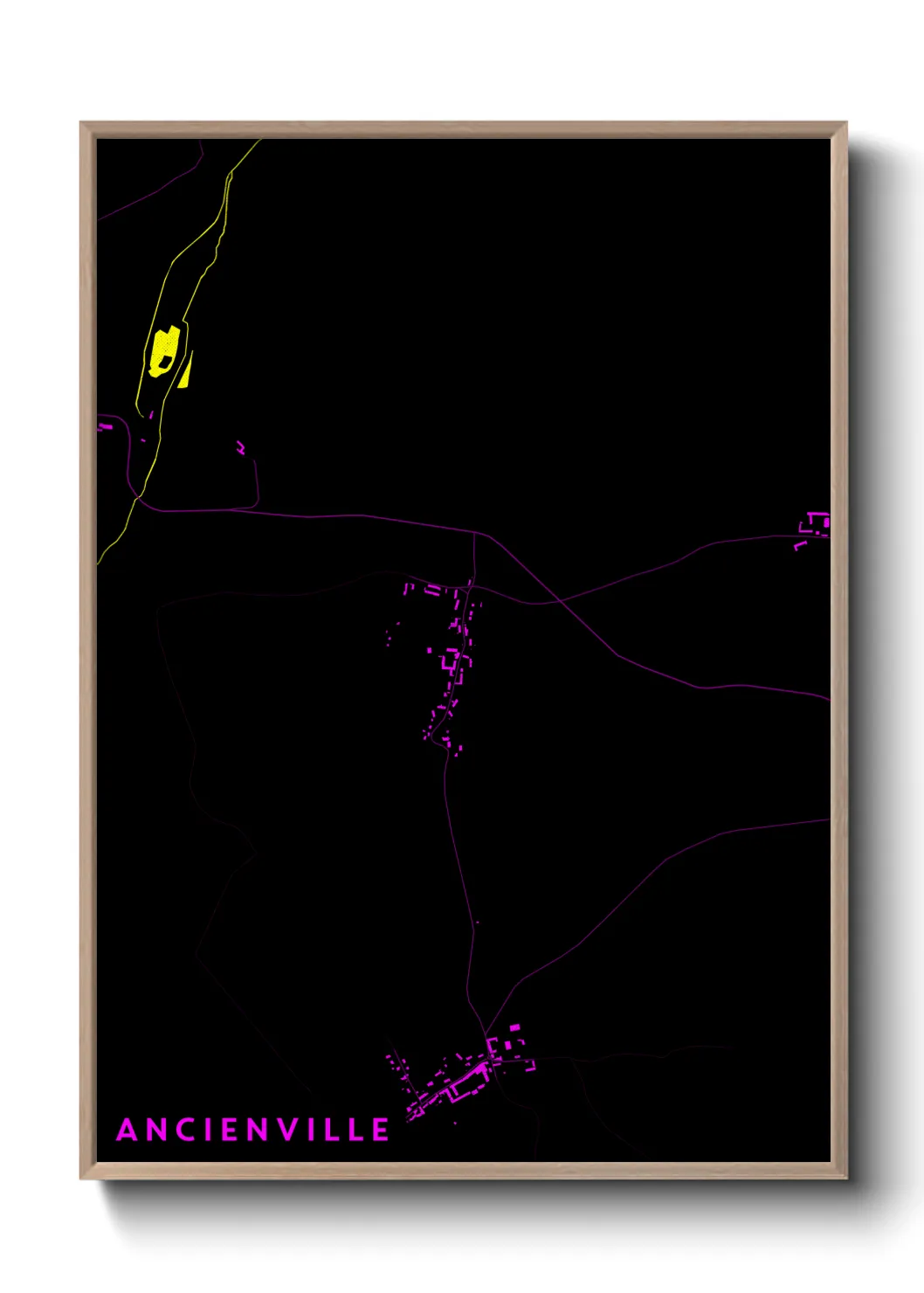 Une affiche de carte sur Ancienville