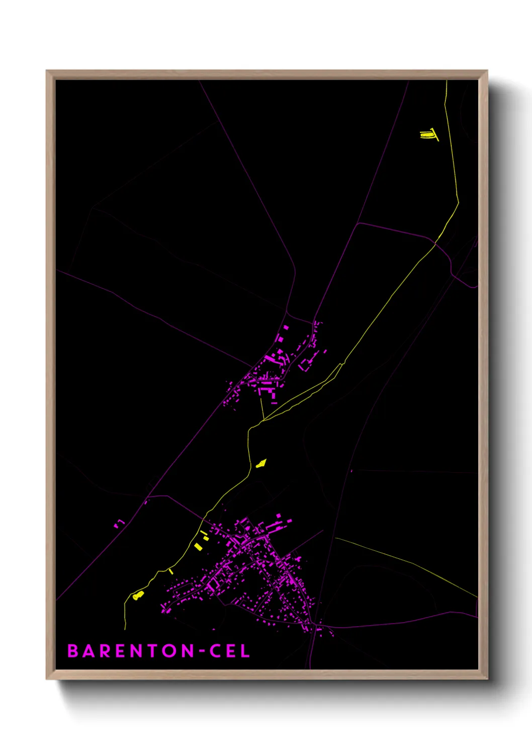 Un poster carteBarenton-Cel