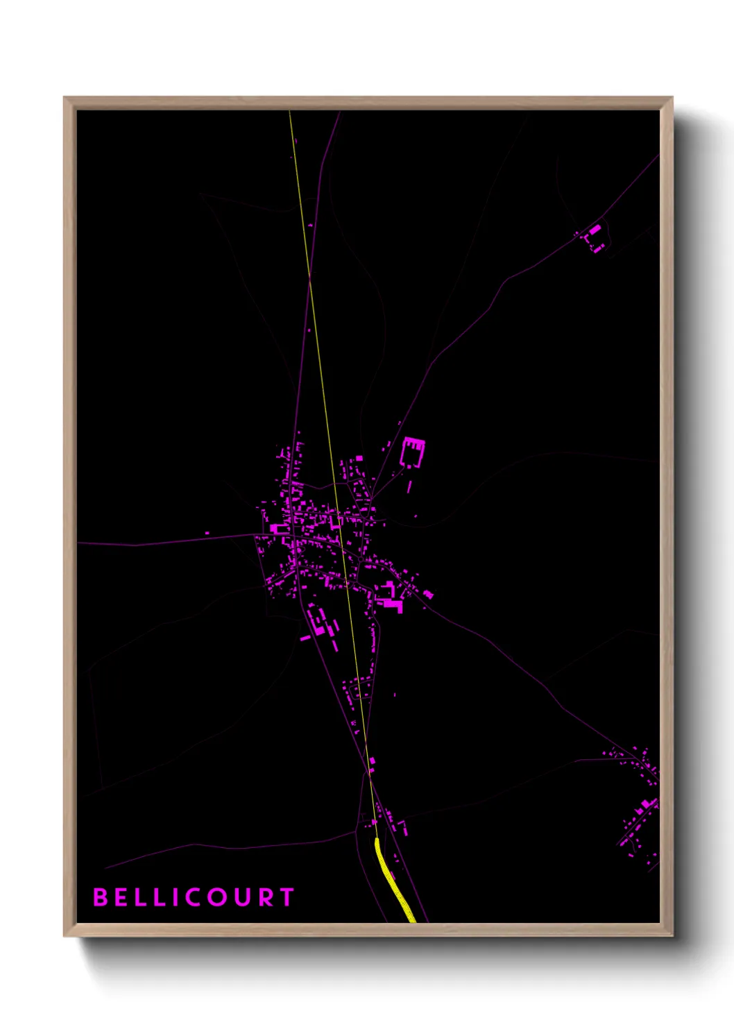 Une affiche de carte sur Bellicourt