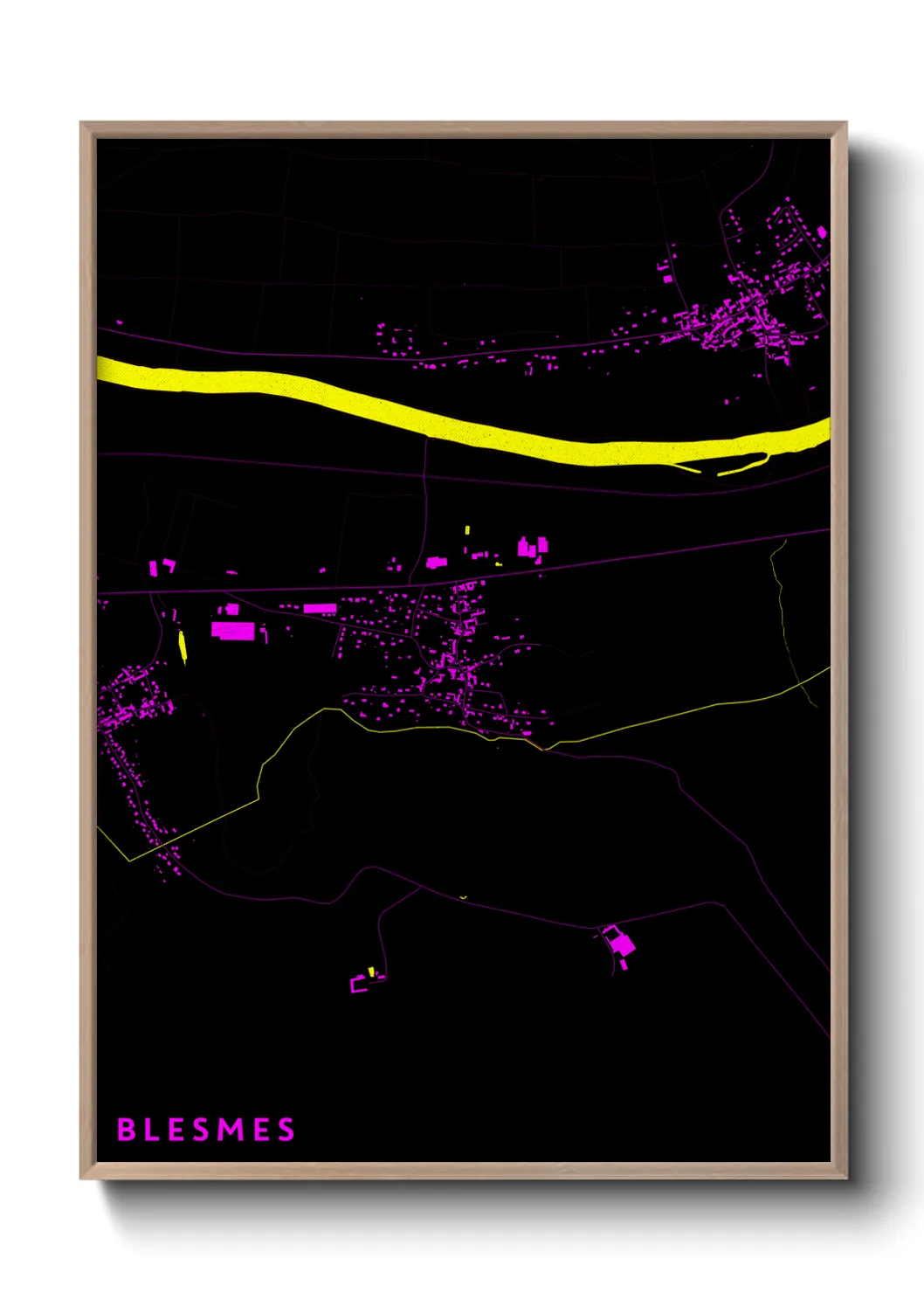 Une affiche de carte sur Blesmes