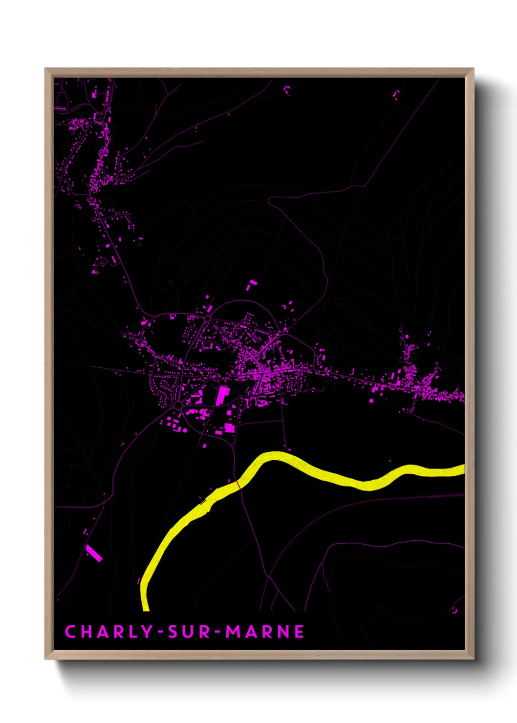 Un poster carteCharly-sur-Marne