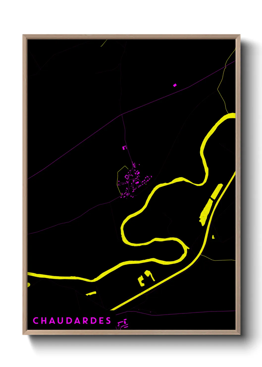 Une affiche de carte sur Chaudardes