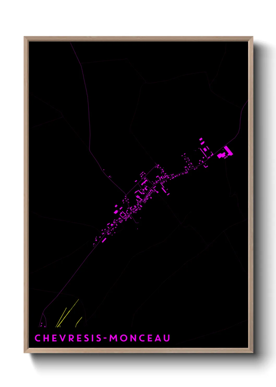 Un poster carteChevresis-Monceau