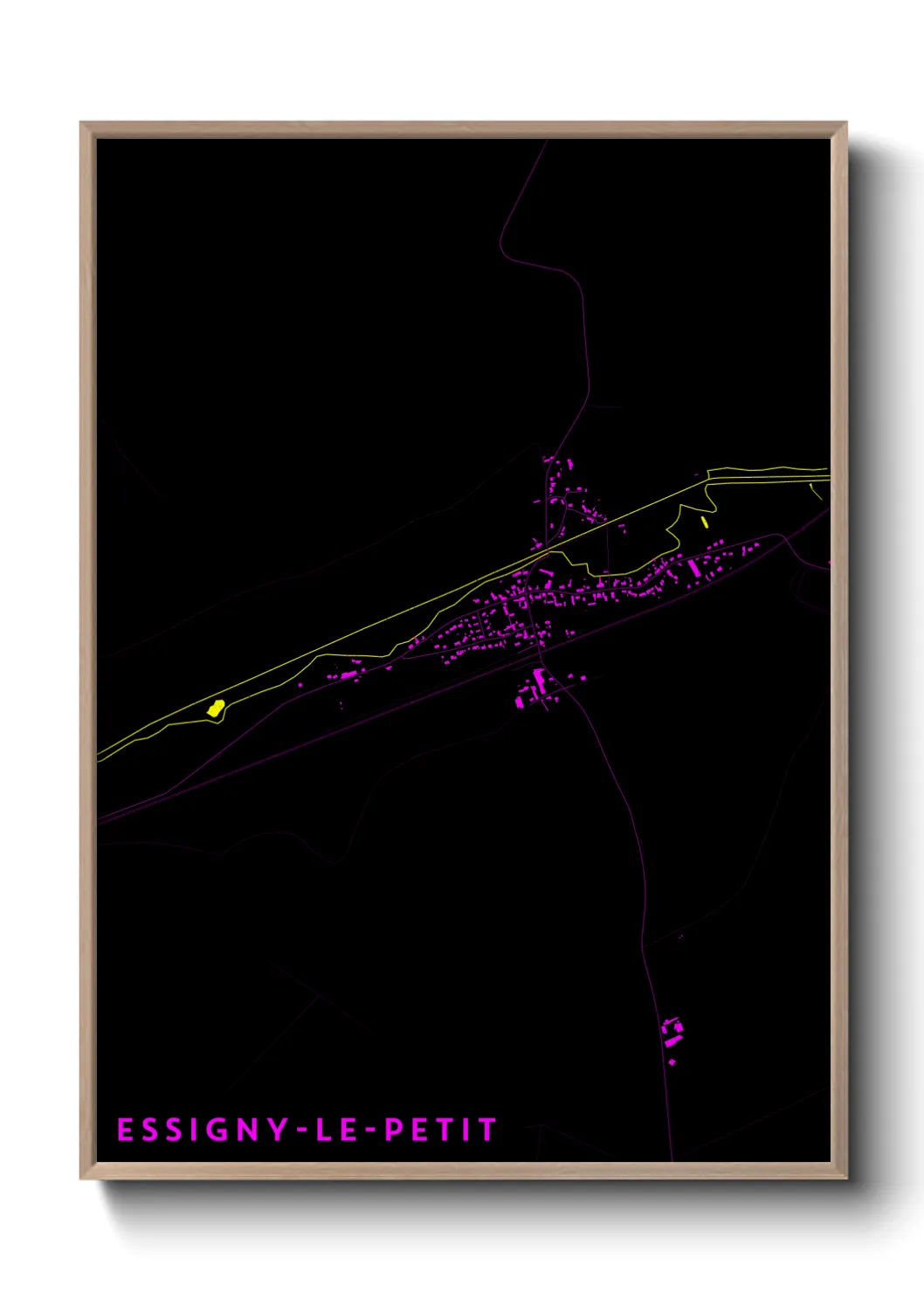 Un poster carteEssigny-le-Petit