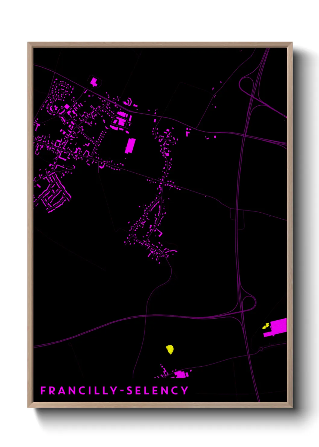 Un poster carteFrancilly-Selency
